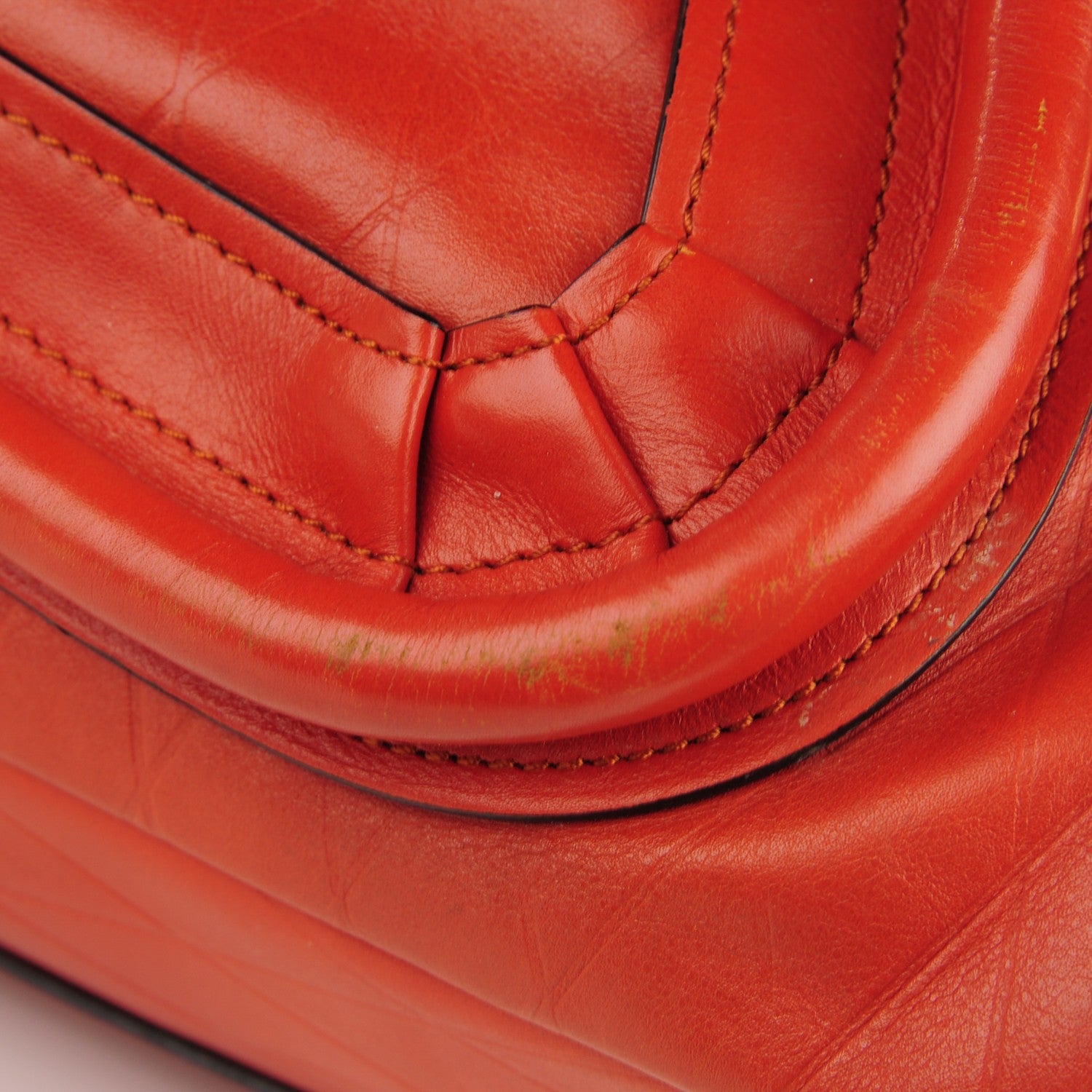 Chloe Calfskin Diamond Embossed Medium Paraty Red 3 of 18