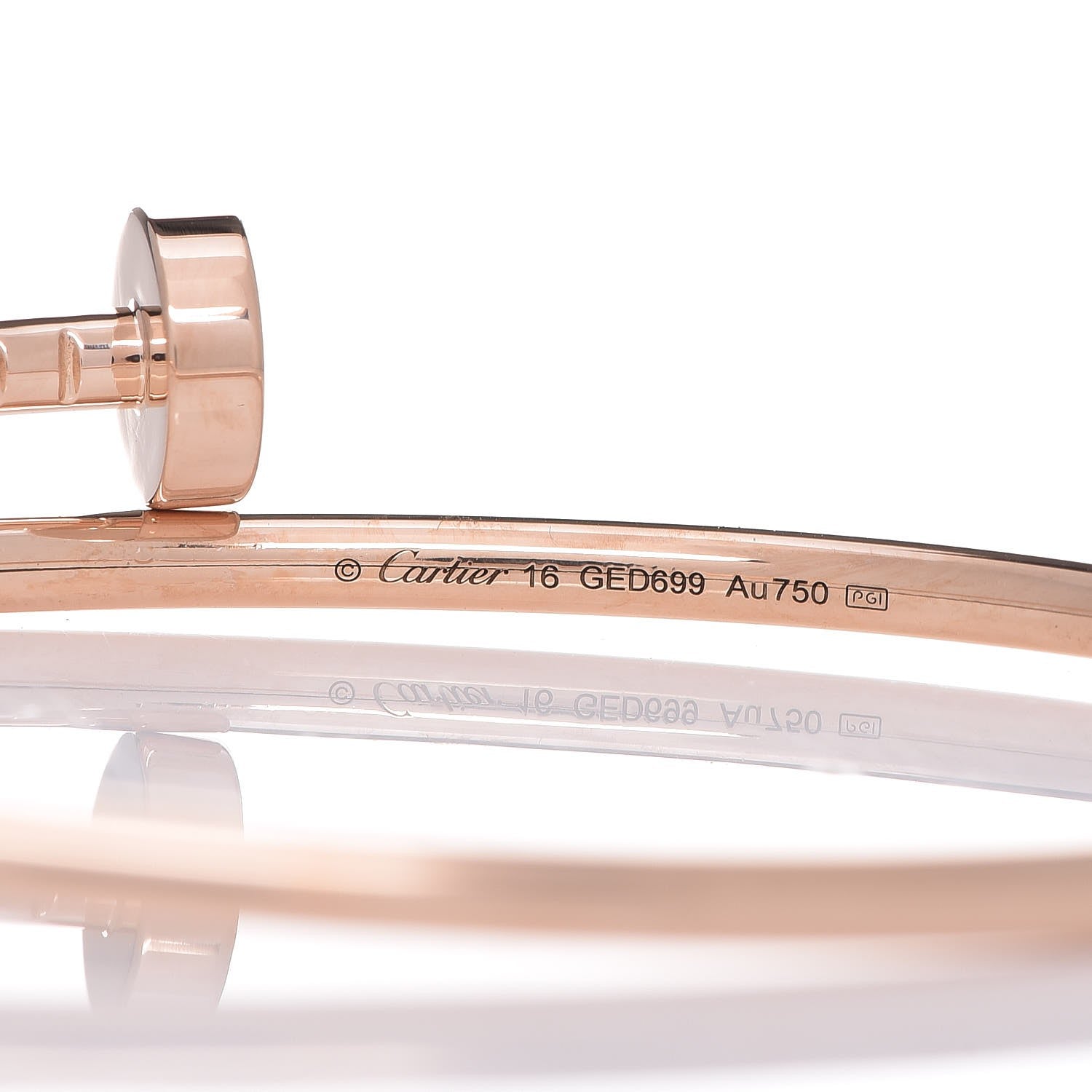 Cartier 18K Pink Gold Small Juste Un Clou Bracelet 16 4 of 5