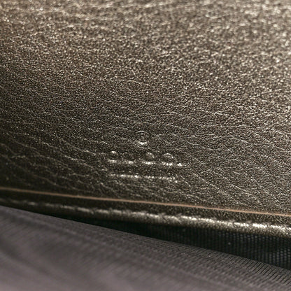 Gucci Metallic Pebbled Calfskin Soho Zip Around Wallet Golden Beige 6 of 10