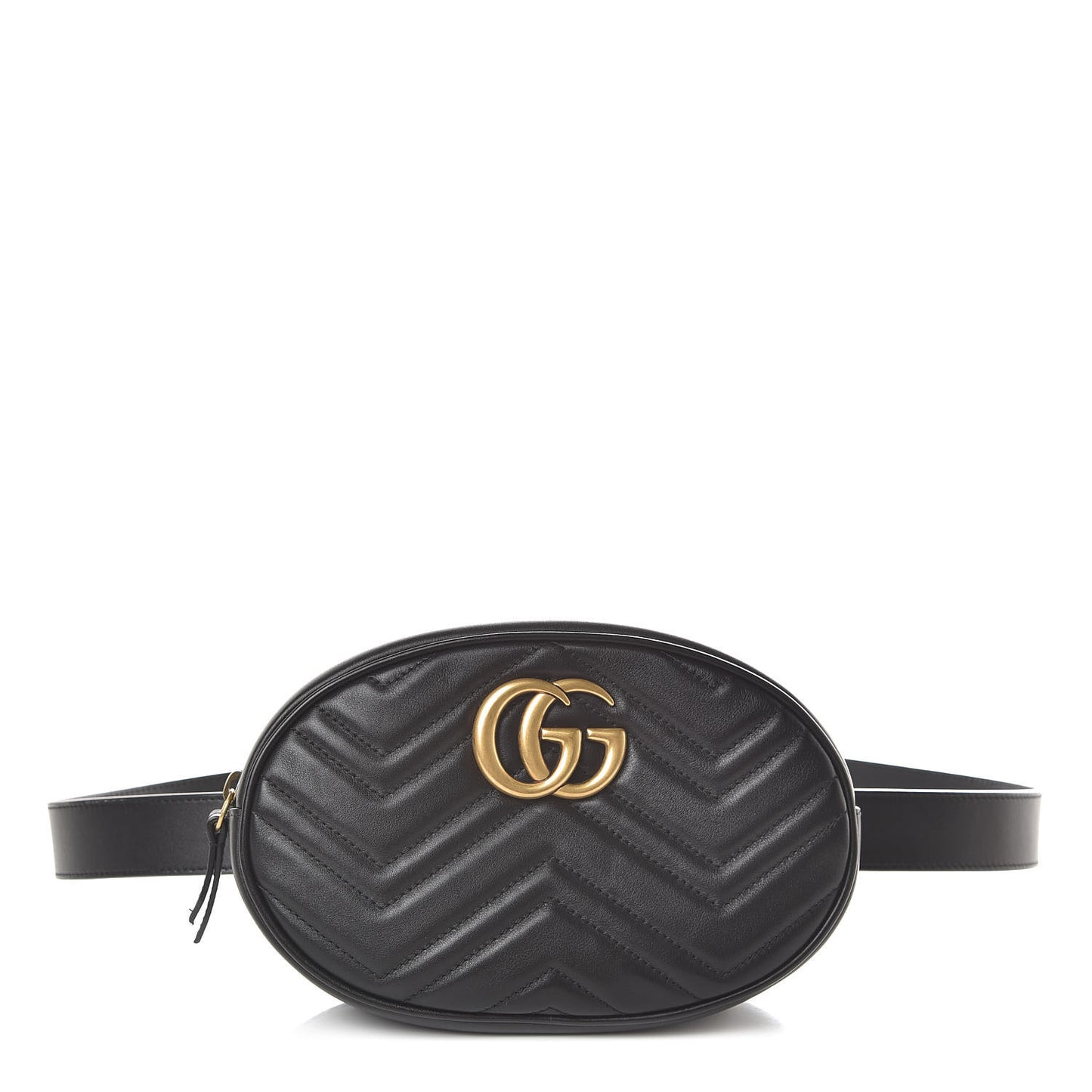 Calfskin Matelasse GG Marmont Belt Bag 105 42 Black