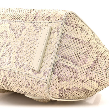 Givenchy Snakeskin Mini Lock Antigona Shoulder Bag Dusty Gold 9 of 10