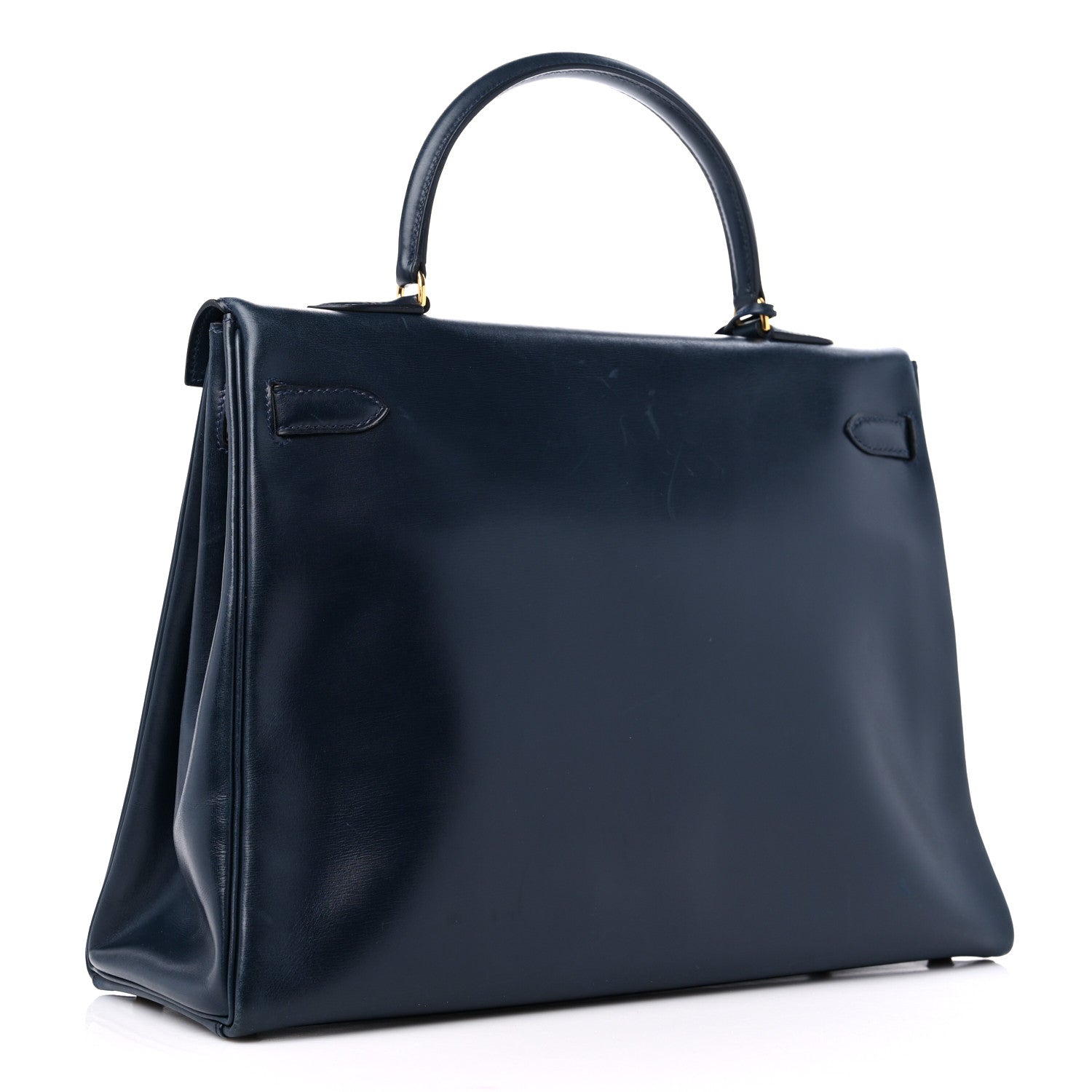 Hermes Box Kelly Retourne 35 Indigo 2 of 18