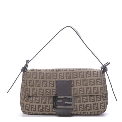 Fendi Zucchino Baguette Dark Brown 1 of 10