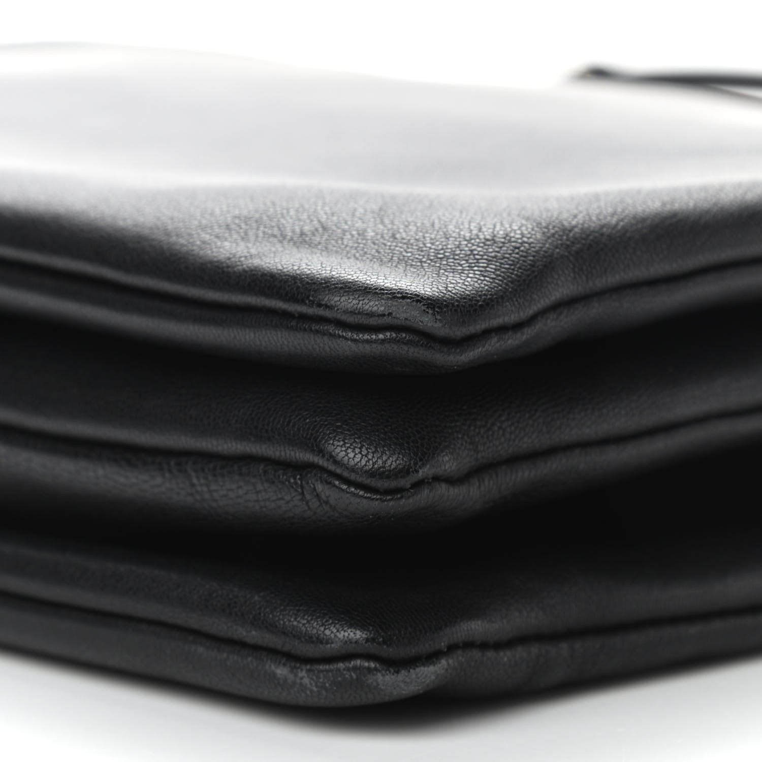 Celine Lambskin Large Trio Crossbody Bag Black 6 of 9