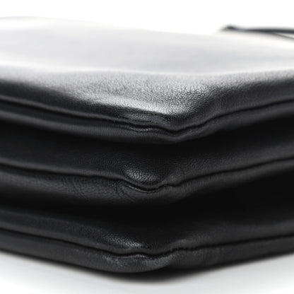 Celine Lambskin Large Trio Crossbody Bag Black 6 of 9