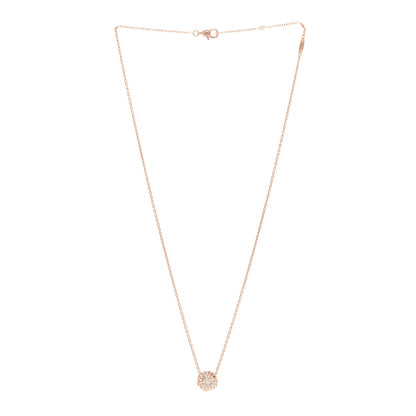 Christian Dior 18K Rose Gold Diamond Small Rose Couture Pave Pendant Necklace 3 of 6