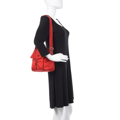 Prada Tessuto Nylon Vela Messenger Rosso 2 of 11