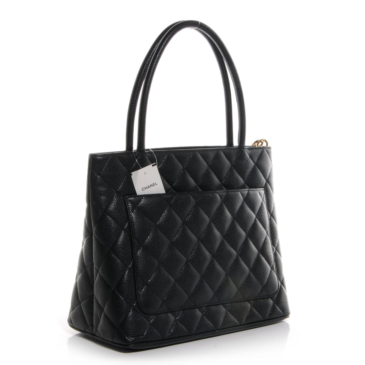Caviar Medallion Tote Black
