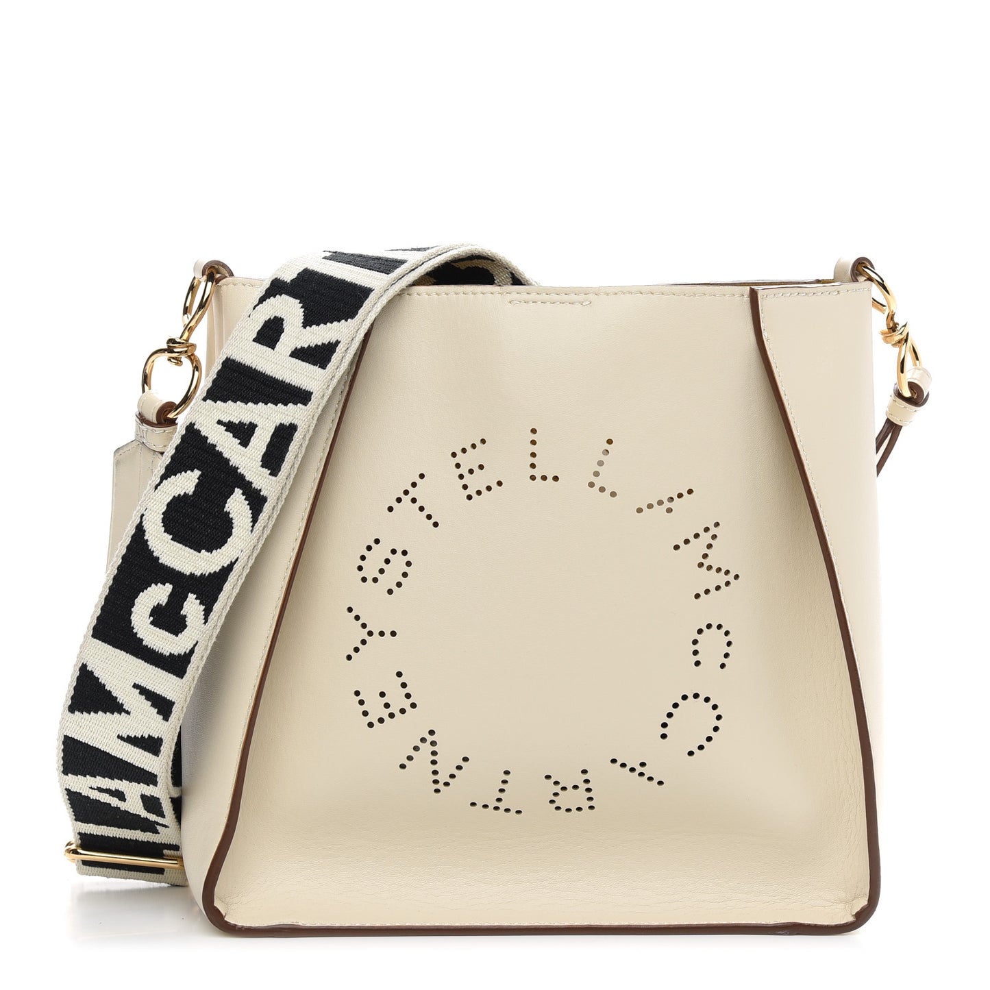 Eco Alter Nappa Perforated Logo Mini Crossbody White