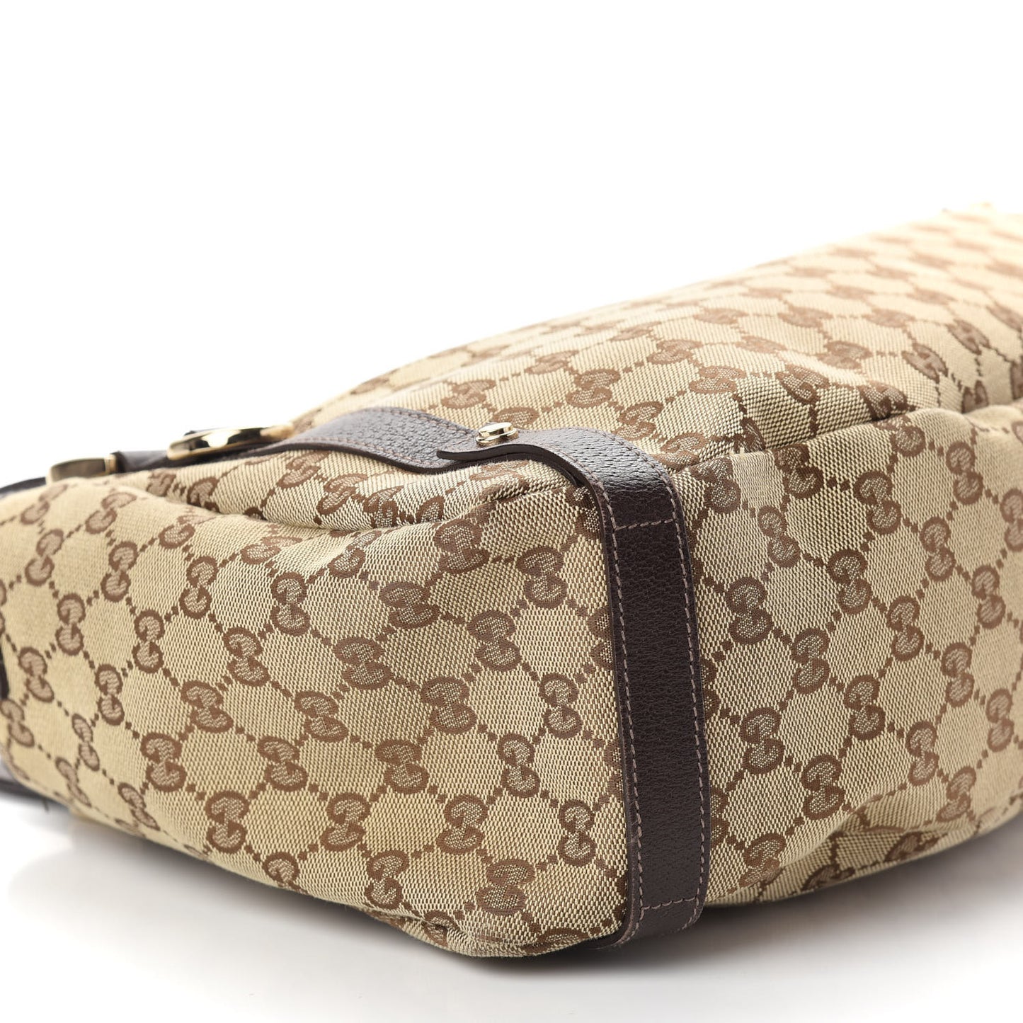 Monogram Medium Abbey Shoulder Bag Dark Brown