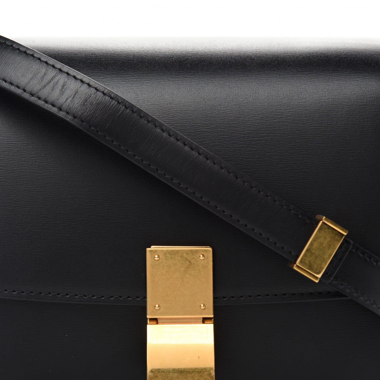 Celine Box Calfskin Small Classic Box Flap Bag Black 8 of 10