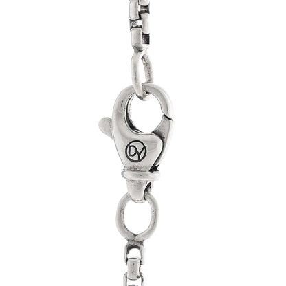 David Yurman Sterling Silver Diamond Star of David Pendant Necklace 4 of 5
