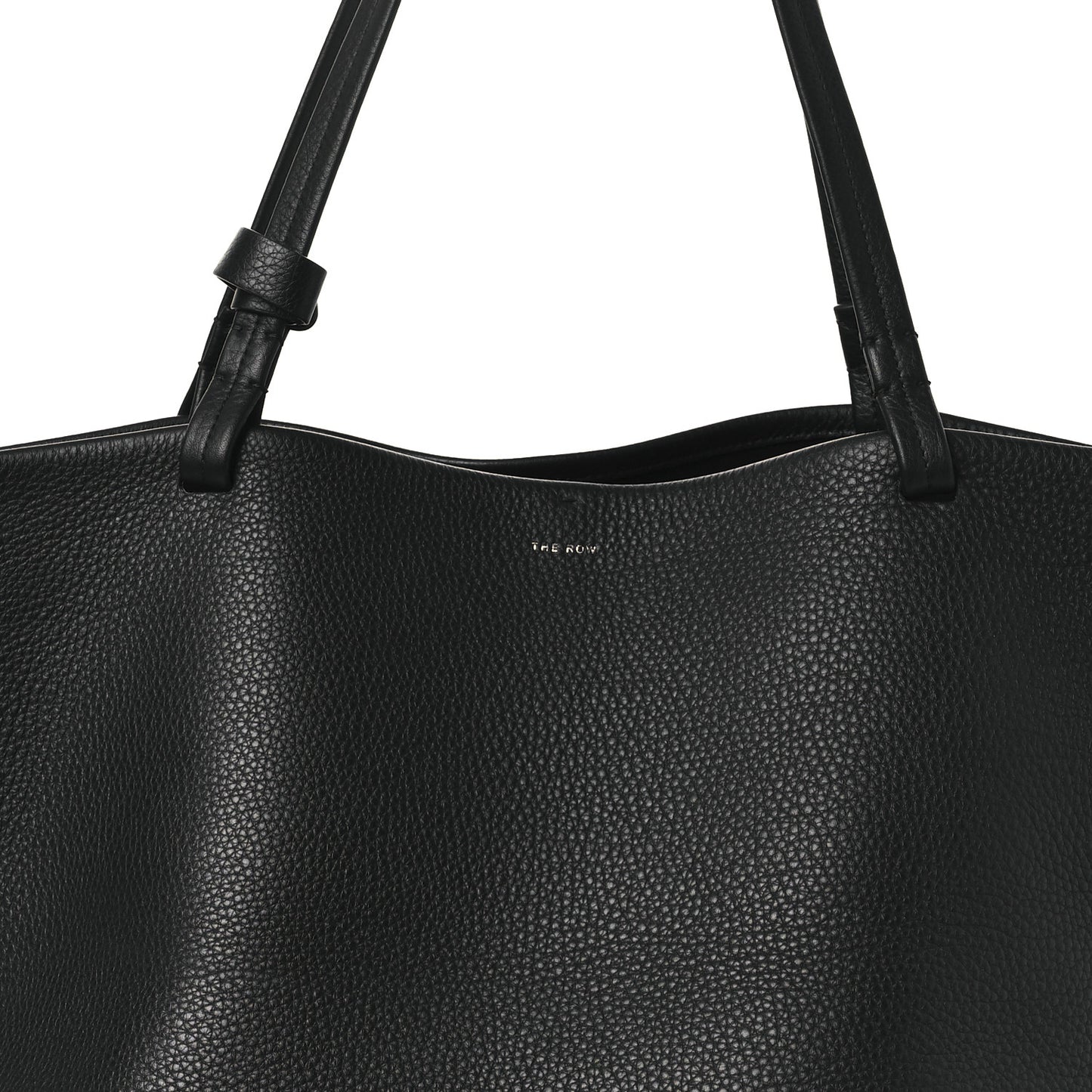 Grained Calfskin Park Tote Three Black