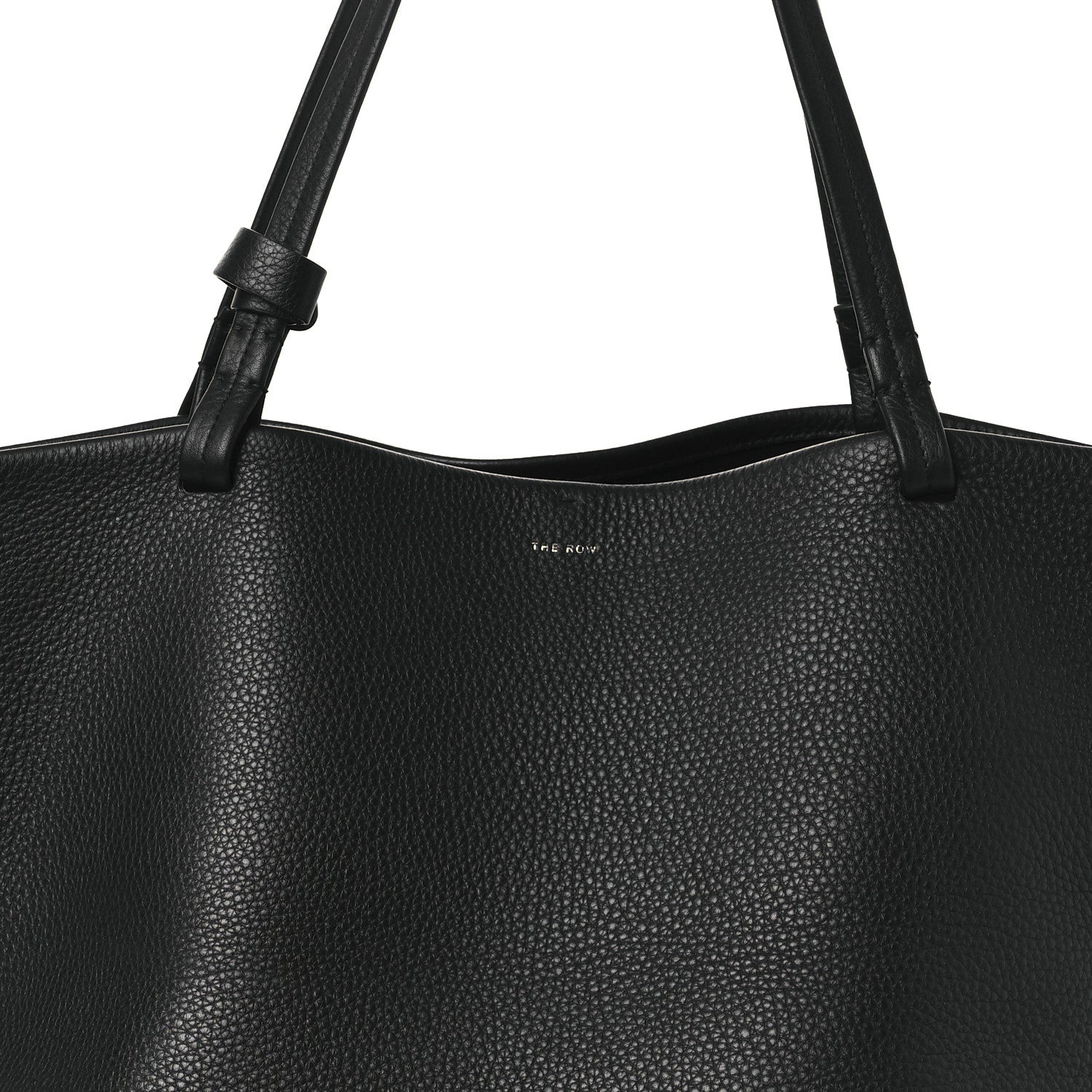 The Row Grained Calfskin Park Tote Three Black 8 of 11