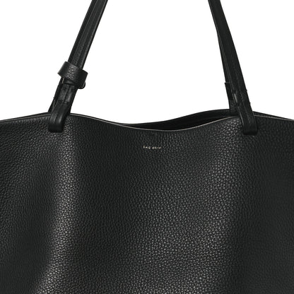 The Row Grained Calfskin Park Tote Three Black 8 of 11