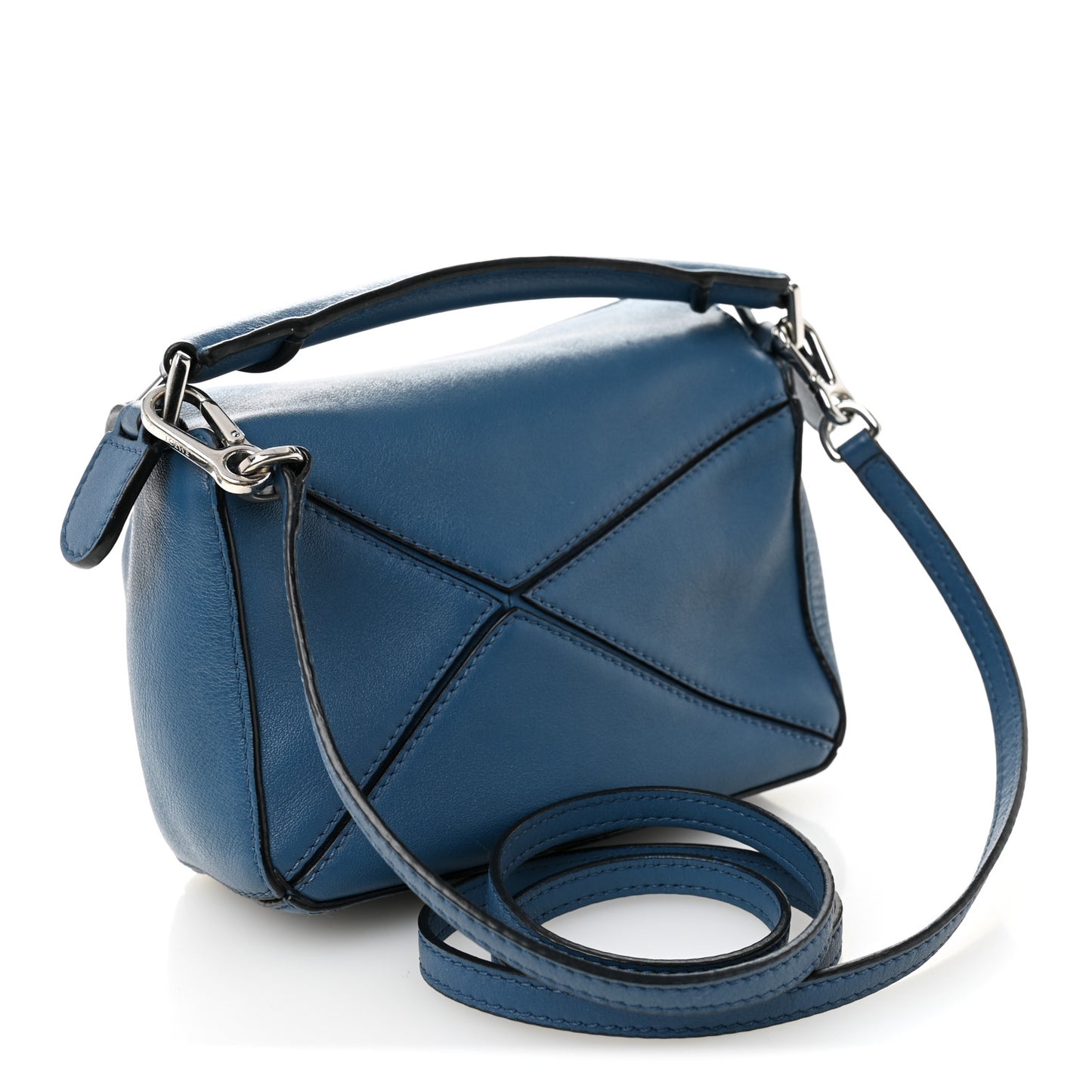 Calfskin Mini Puzzle Bag Blue