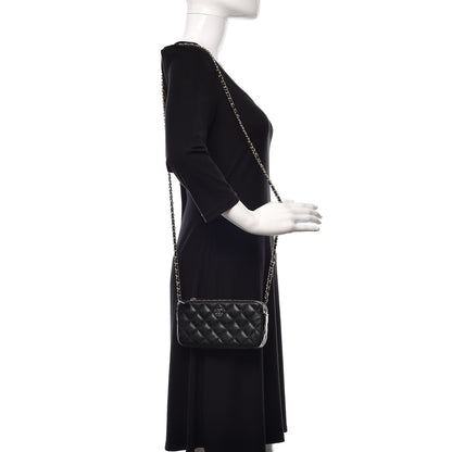 Chanel Caviar Quilted Small Clutch With Chain Black 3 of 14