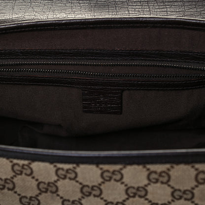 Gucci Monogram Bamboo Bullet Bag Dark Brown 6 of 10