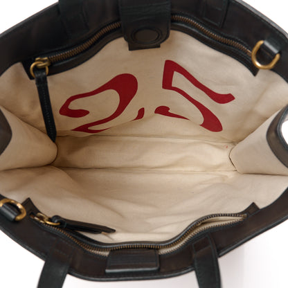 Gucci Soft GG Supreme Monogram Kingsnake Vertical Tote Black 5 of 14