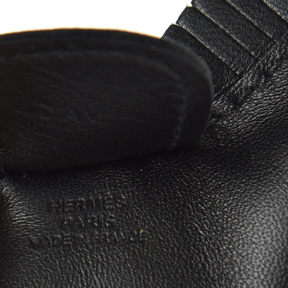 Hermes Milo Lambskin Grigri Rodeo Horse Bag Charm MM So Black 3 of 4