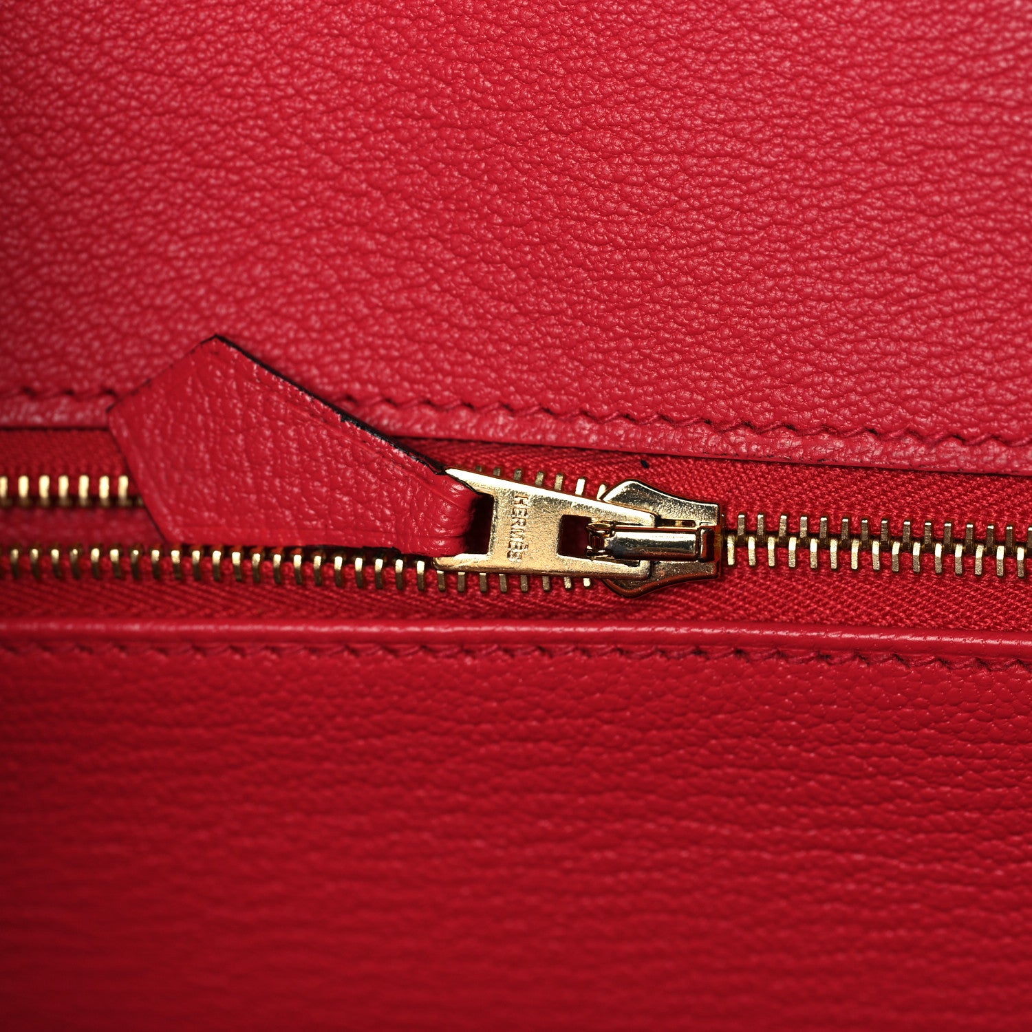 Hermes Taurillon Clemence Sombrero Birkin 30 Rouge H 20 of 37