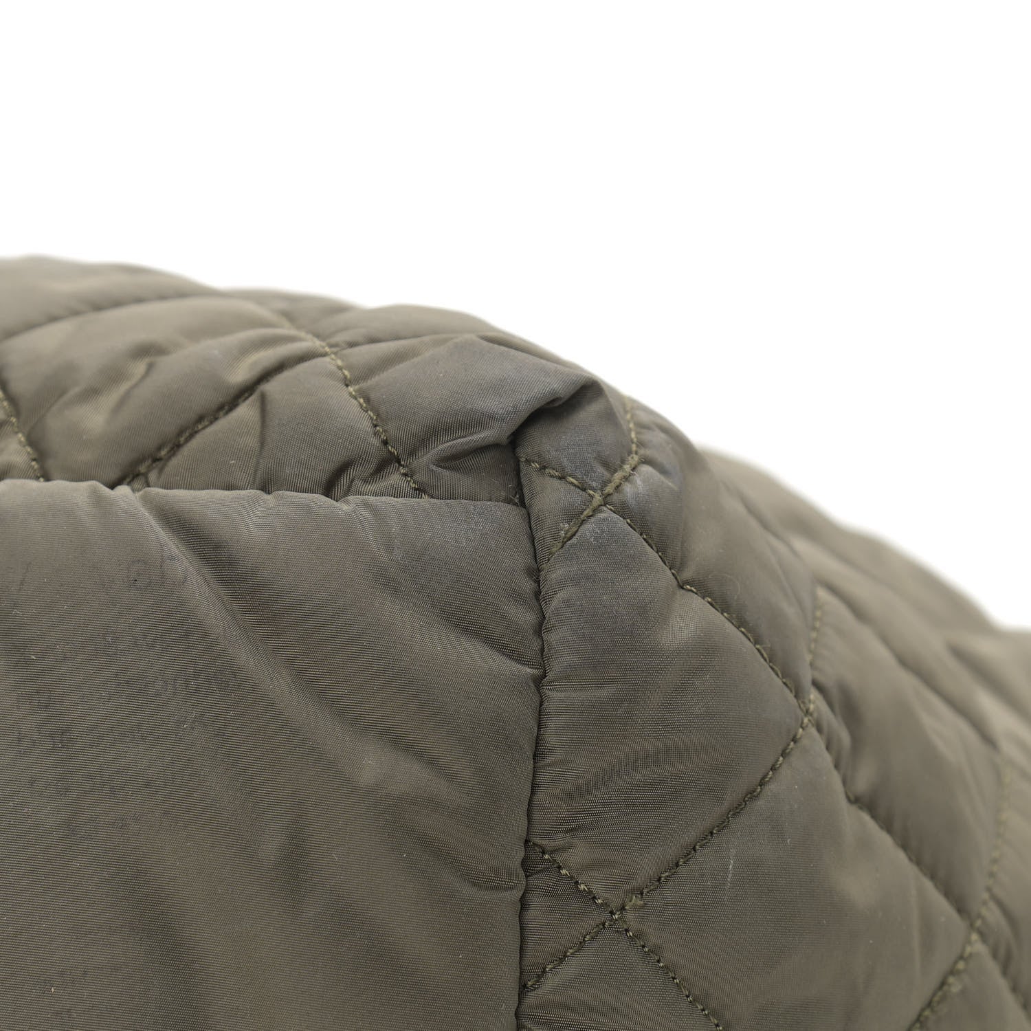 Chanel Nylon Quilted Large Coco Cocoon Tote Khaki 8 of 19