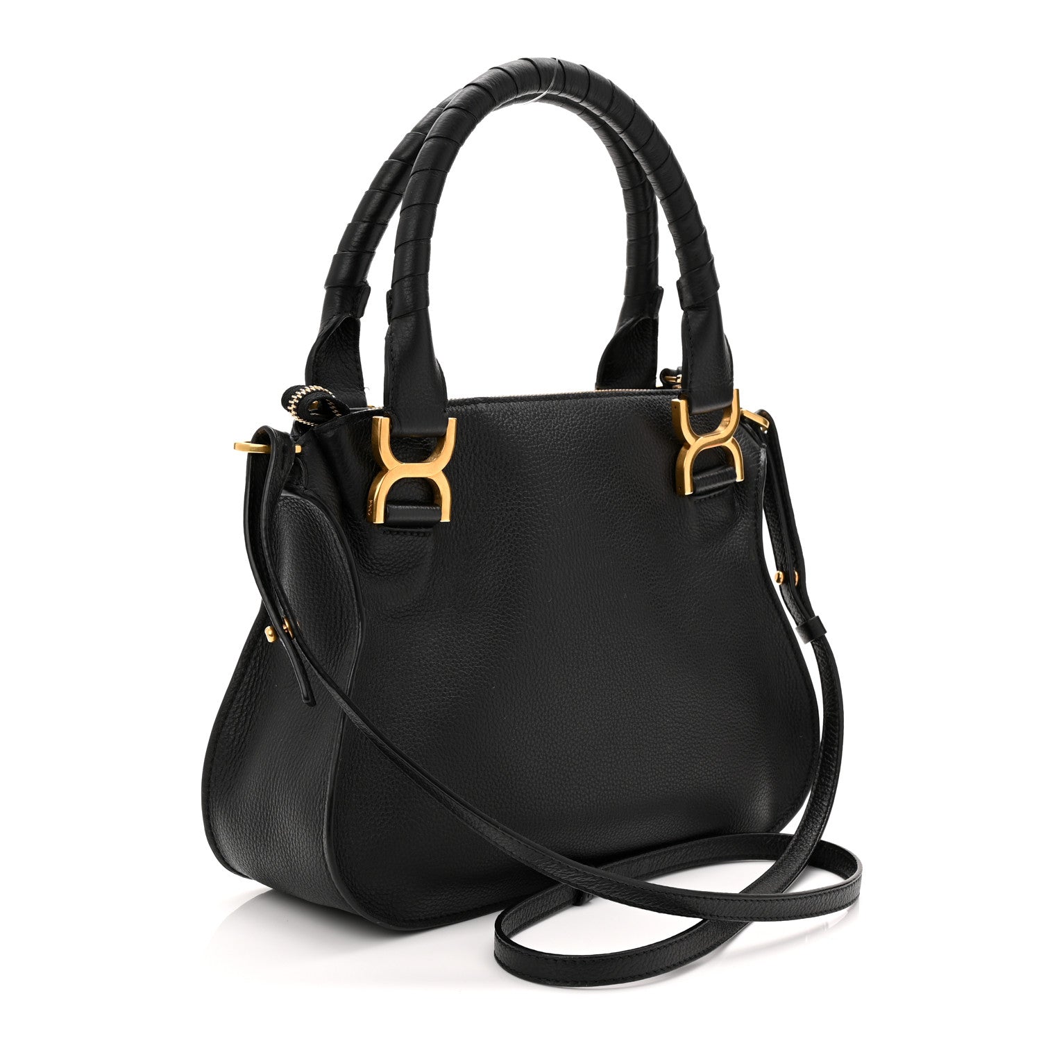 Chloe Calfskin Small Marcie Satchel Black 3 of 11