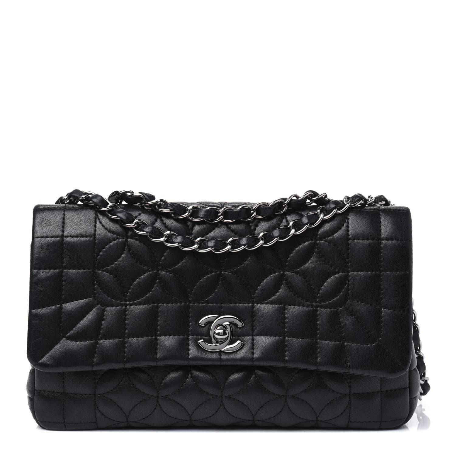 Chanel Lambskin Quilted Lady Graphic Flap Black 1 of 6