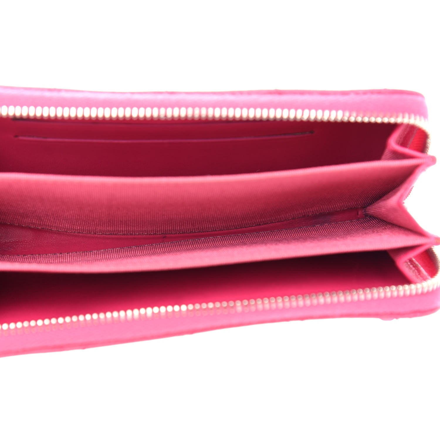 Chanel Lambskin Quilted Small Zip Around Wallet Pink 5 of 9