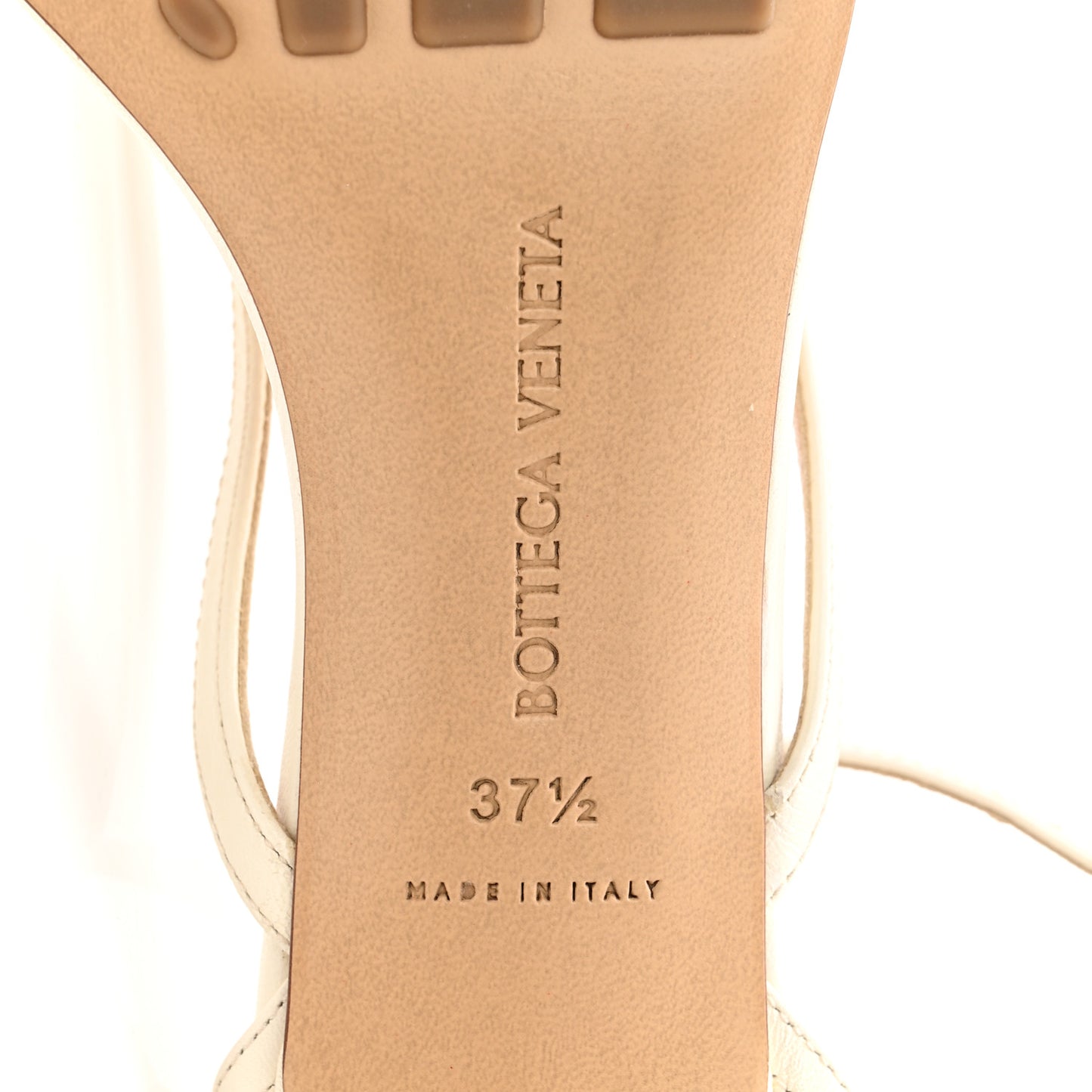 Lambskin Stretch Multi Strap 35mm Sandals 37.5 White