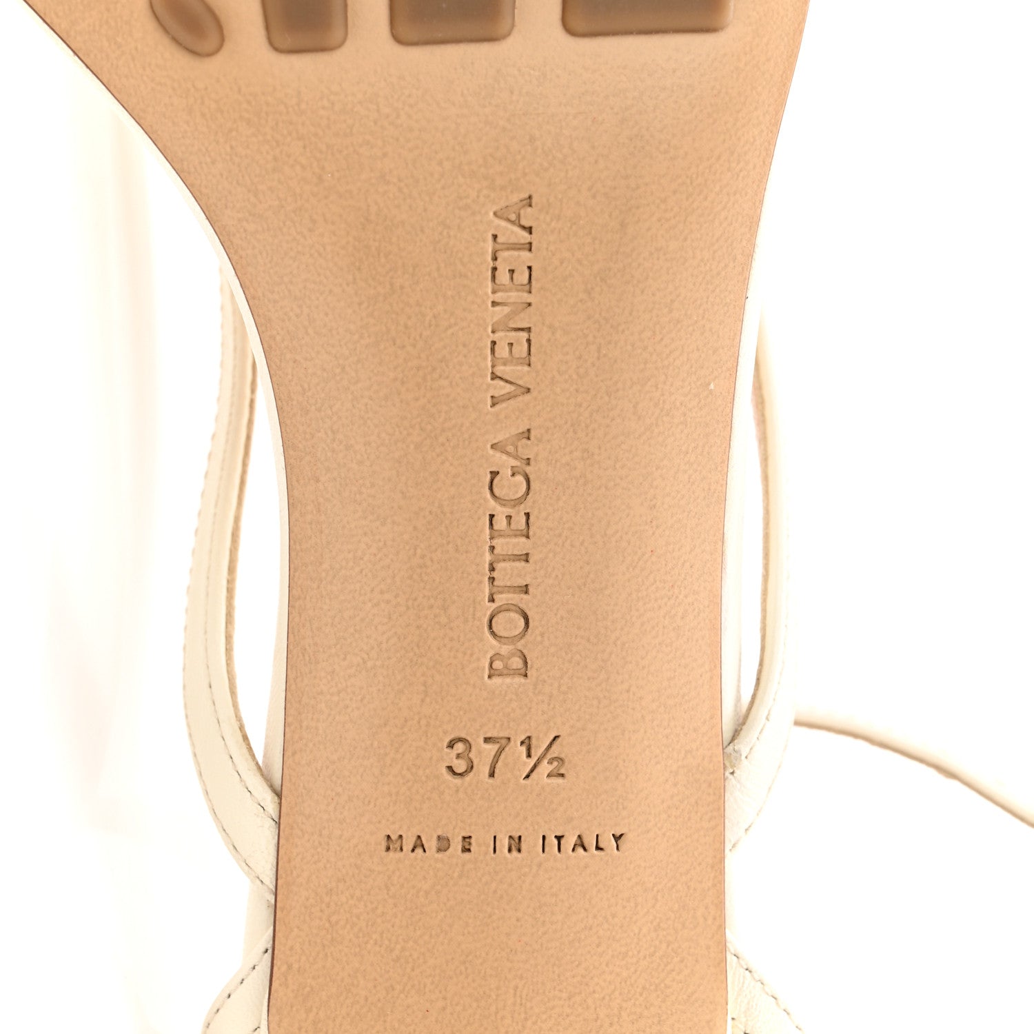 Bottega Veneta Lambskin Stretch Multi Strap 35mm Sandals 37.5 White 12 of 17