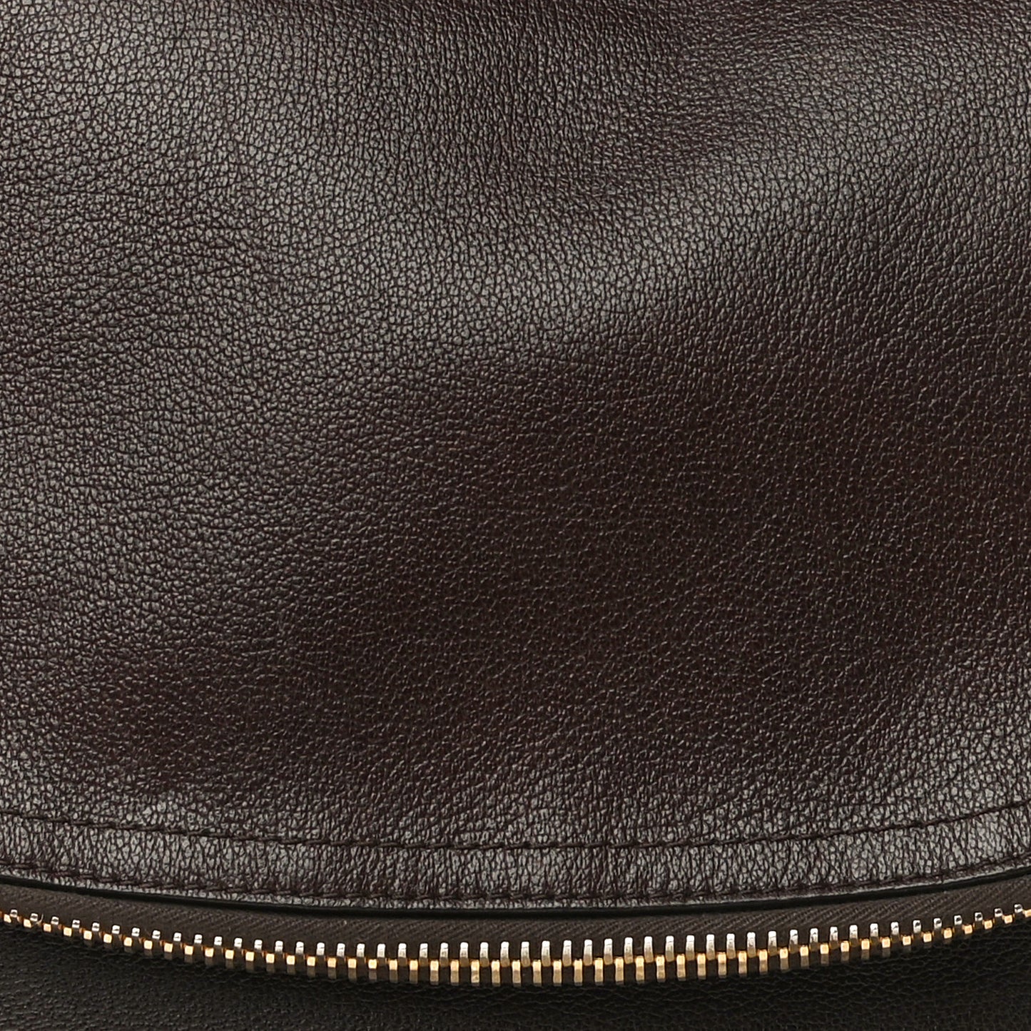 Pebbled Calfskin Large Jennifer Dark Brown
