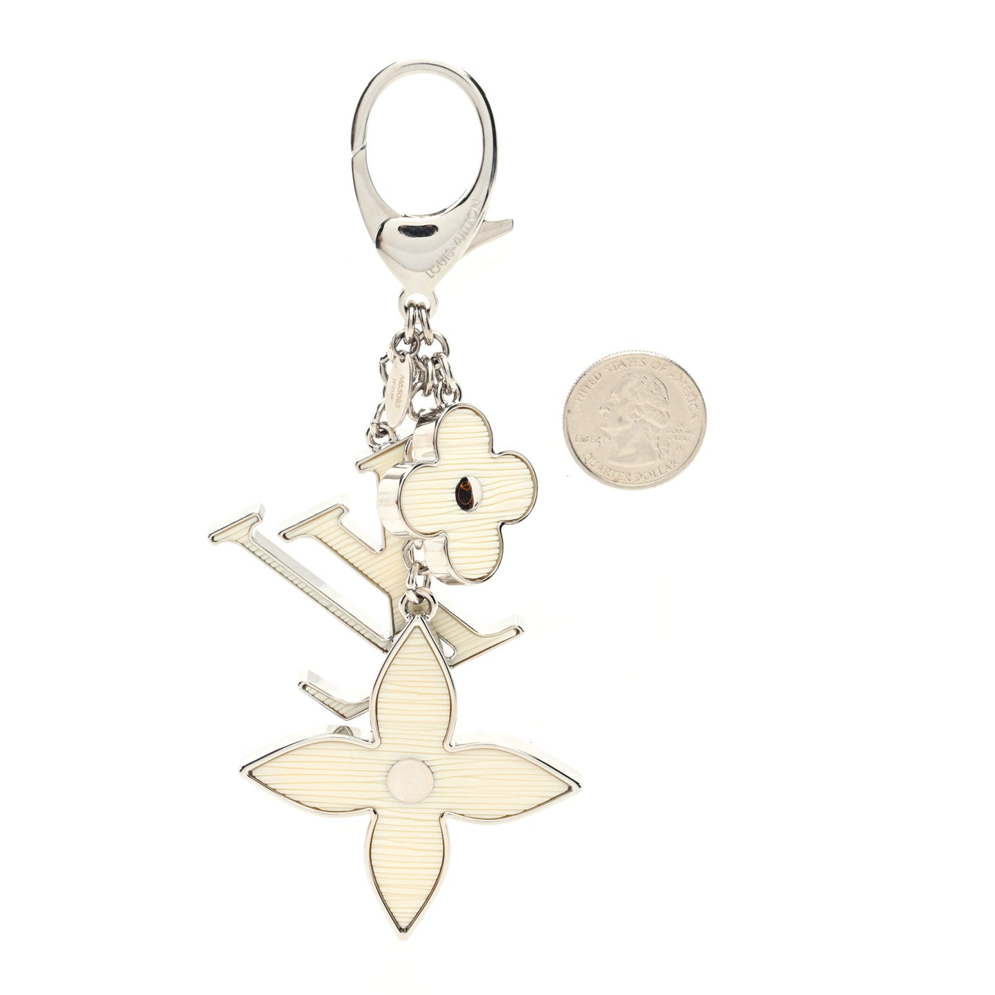 Fleur d Epi Bag Charm Ivory