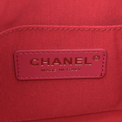 Chanel Shiny Aged Calfskin CC Chain Mini Drawstring Bag Black 6 of 11