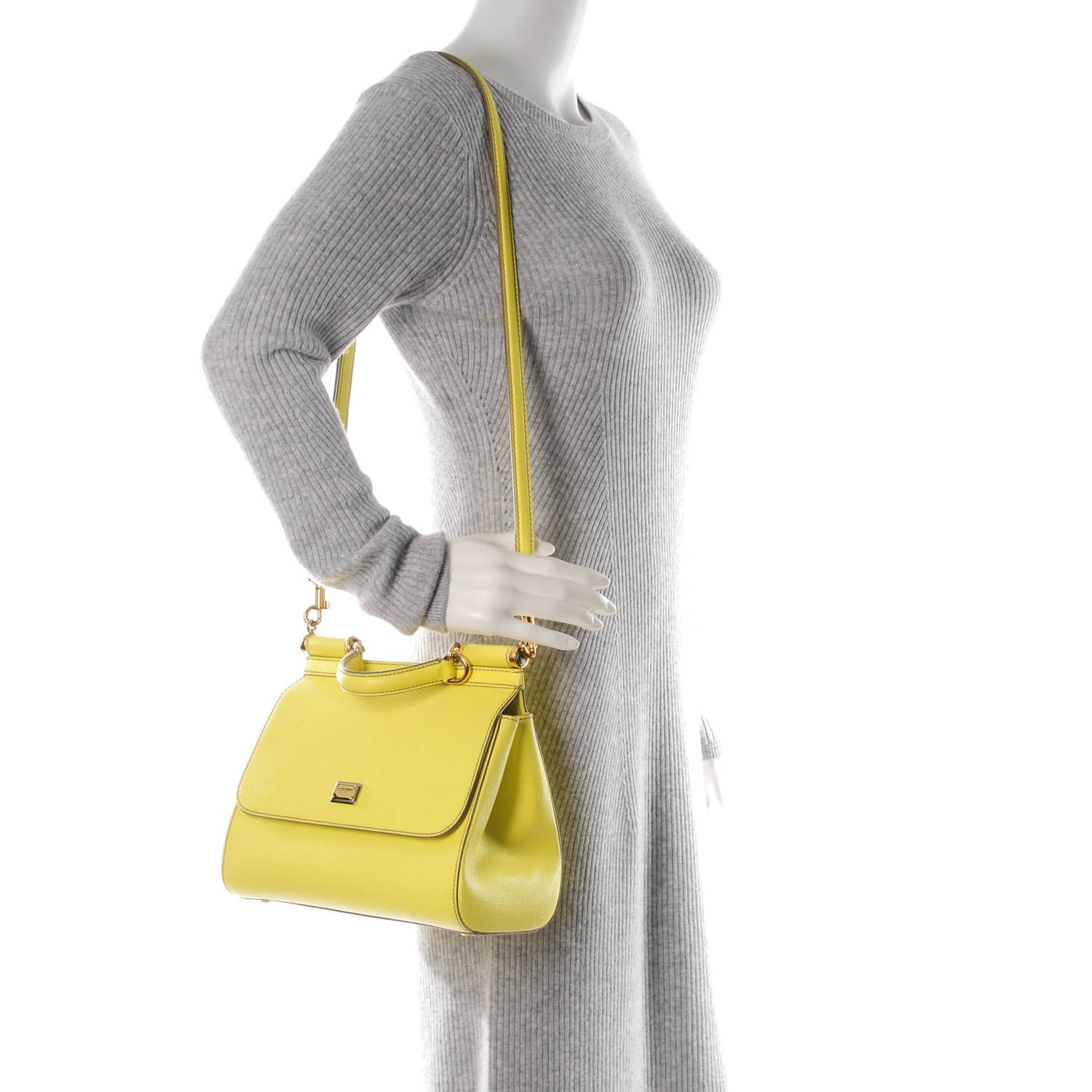 Dolce & Gabbana Dauphine Medium Miss Sicily Satchel Light Yellow 2 of 6