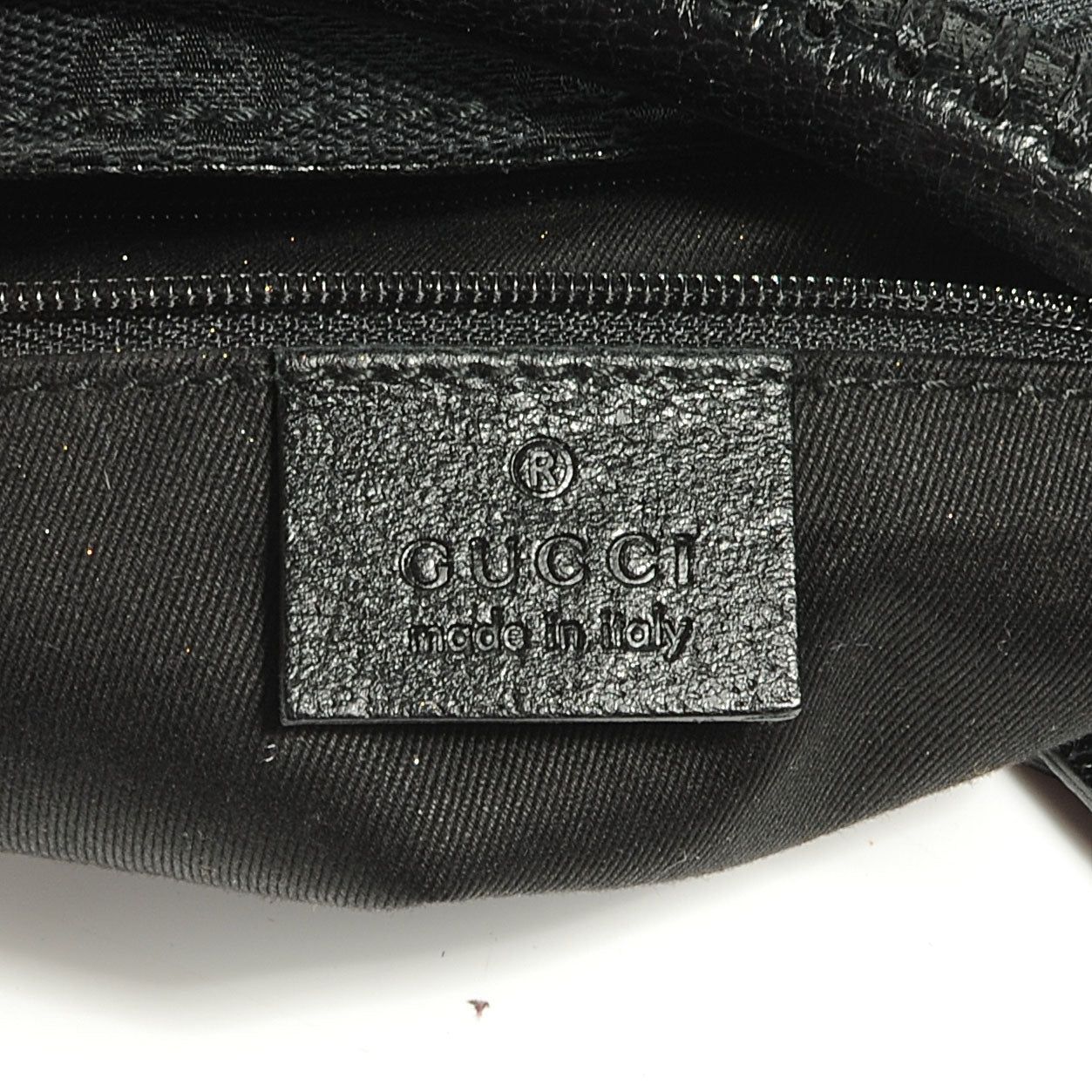 Gucci Monogram Drawstring Hobo Black 7 of 7