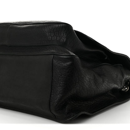 Saint Laurent Grained Lambskin Monogram Oversized Niki Chain Satchel Black 10 of 12