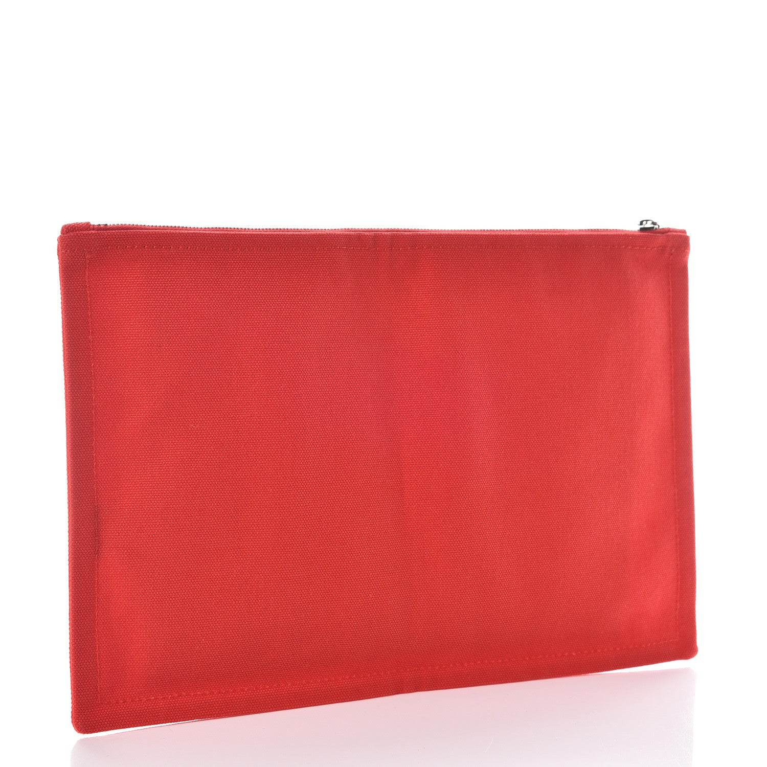 Hermes Toile Flat Yachting Pouch Rouge 3 of 8