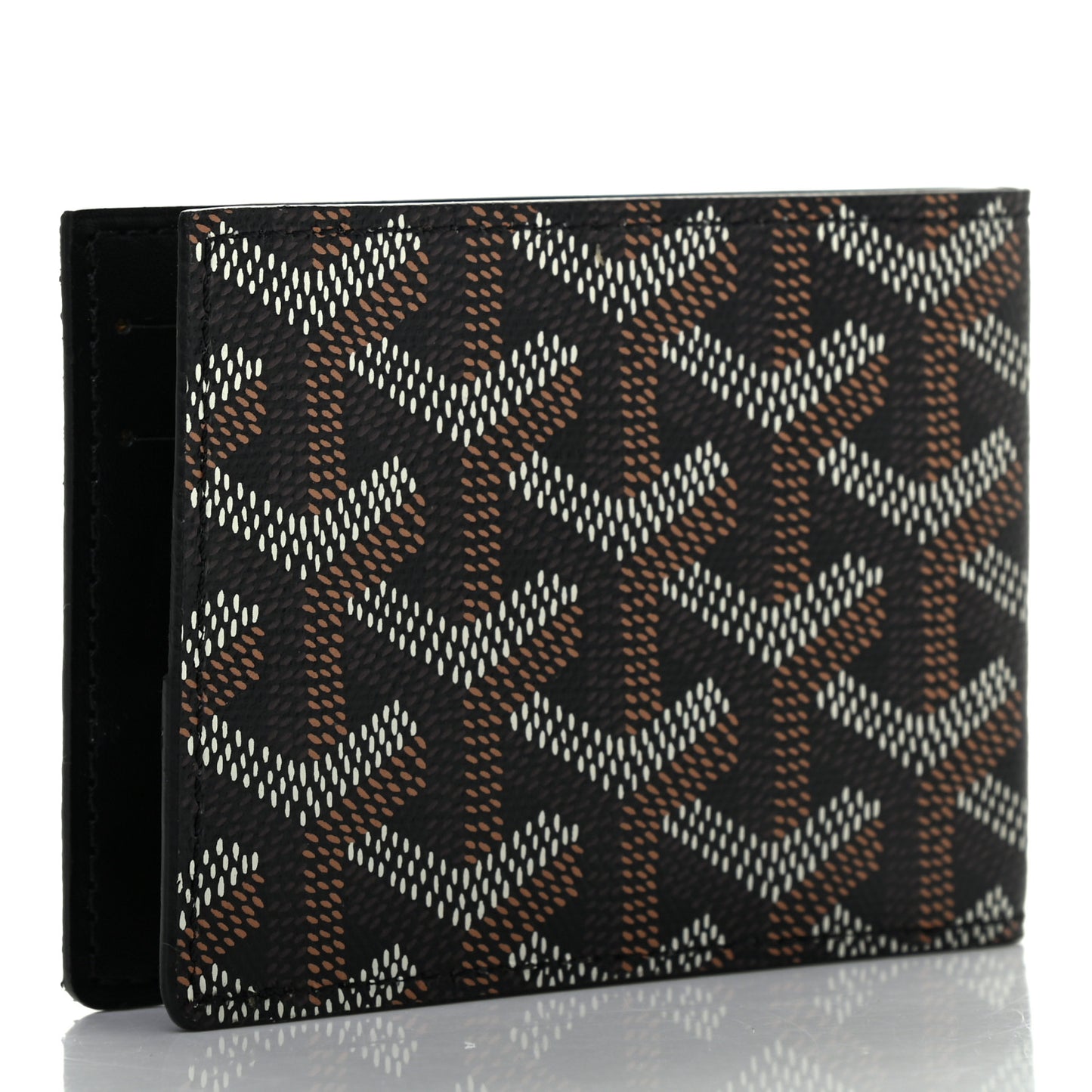 Goyardine Multi Slot Bi-Fold Wallet Black