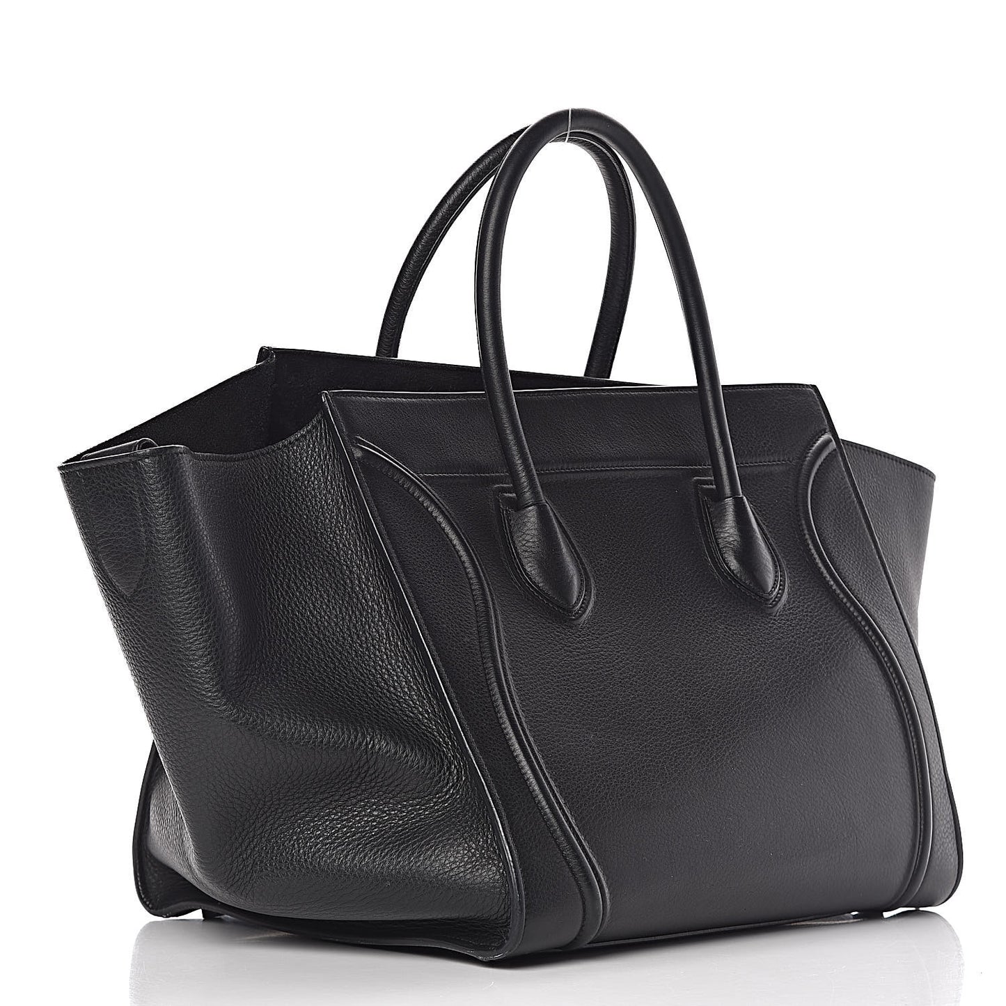 Supple Calfskin Medium Phantom Luggage Black