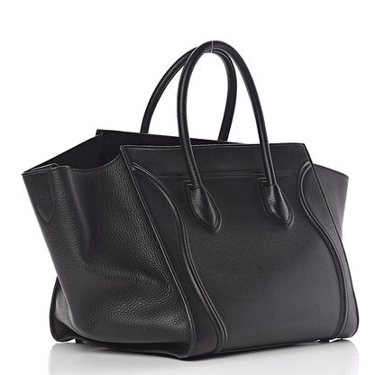 Celine Supple Calfskin Medium Phantom Luggage Black 3 of 16