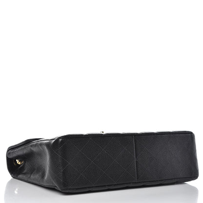 Chanel Caviar Quilted Jumbo Single Flap Black 4 of 11