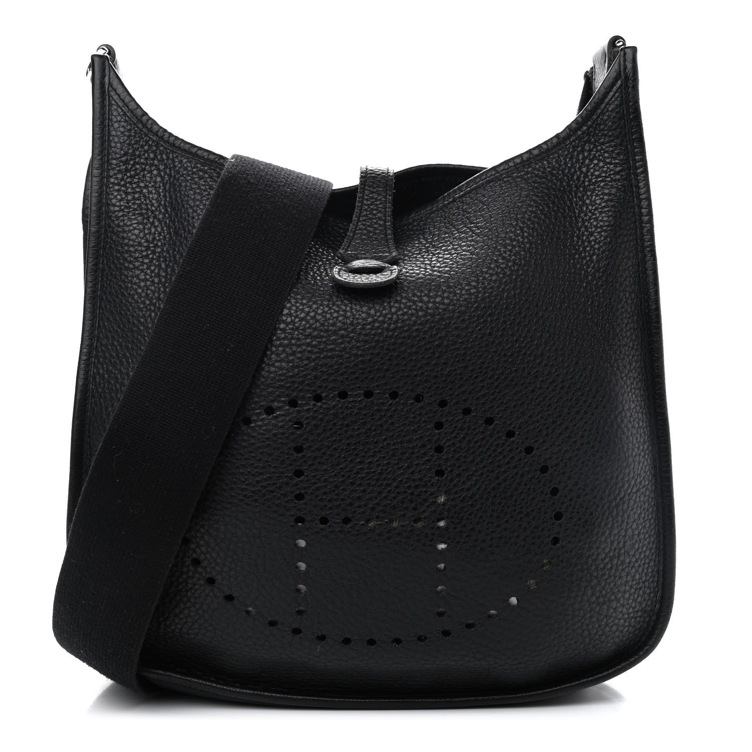 Hermes Taurillon Clemence Evelyne II PM Black 1 of 9