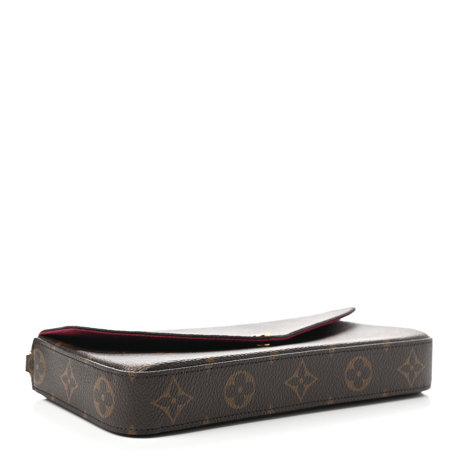 Louis Vuitton Monogram Pochette Felicie Chain Wallet Fuchsia 4 of 9