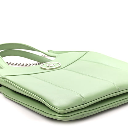 Gucci Senna Calfskin Petite GG Small Tote Bag Green Soil Grass 9 of 10