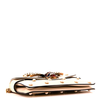 Gucci Nappa Pearl Studded Mini Queen Margaret Broadway Shoulder Bag Mystic White 4 of 10