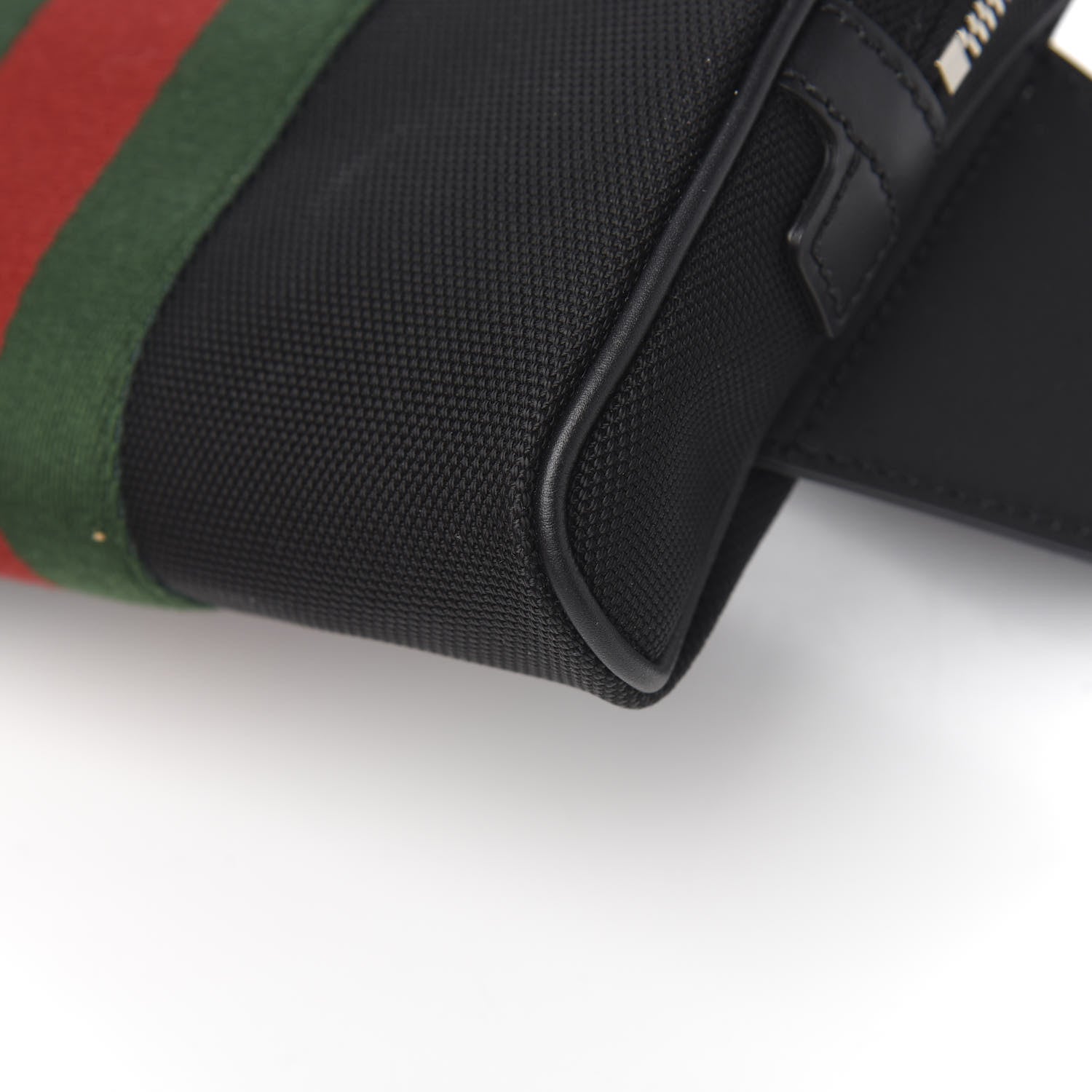 Gucci Canvas Web Slim Belt Bag Black 8 of 9
