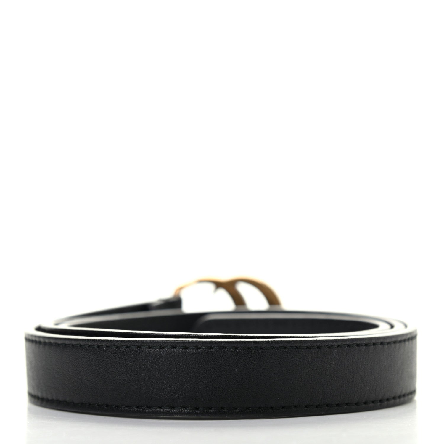 Gucci Calfskin Double G 20mm Belt 85 34 Black 2 of 5