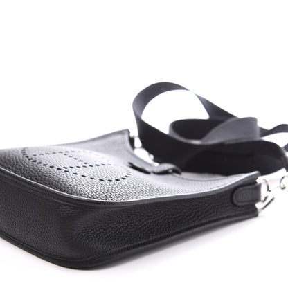 Hermes Taurillon Clemence Evelyne TPM Black 8 of 9