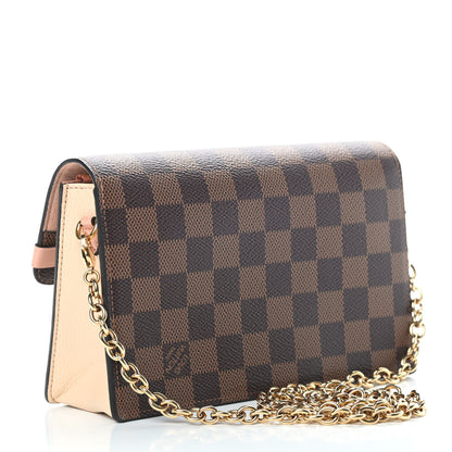 Louis Vuitton Damier Ebene Vavin Chain Wallet Creme 3 of 10